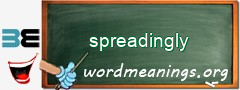WordMeaning blackboard for spreadingly